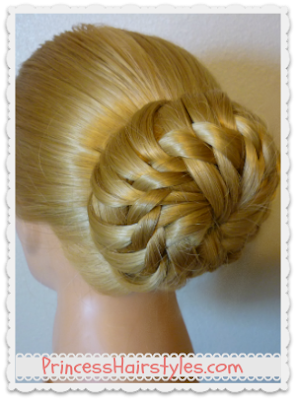 Gorgeous bun for Prom or wedding hairstyle. Video instructions.