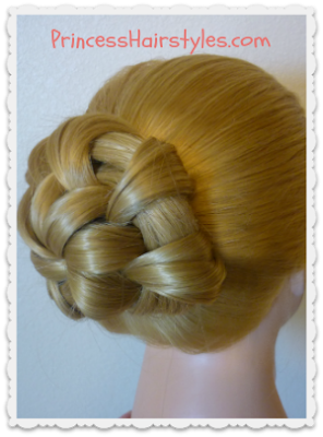 Unique updo hairstyle for special occasions. Star bun video tutorial.
