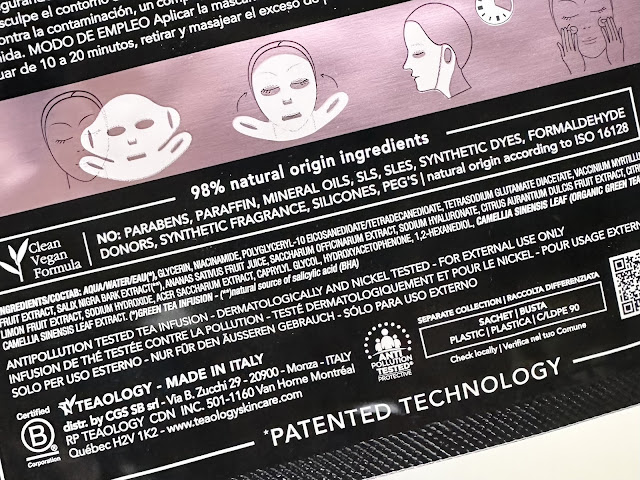 Teaology Green Tea Niacinamide Blemish Sheet Mask