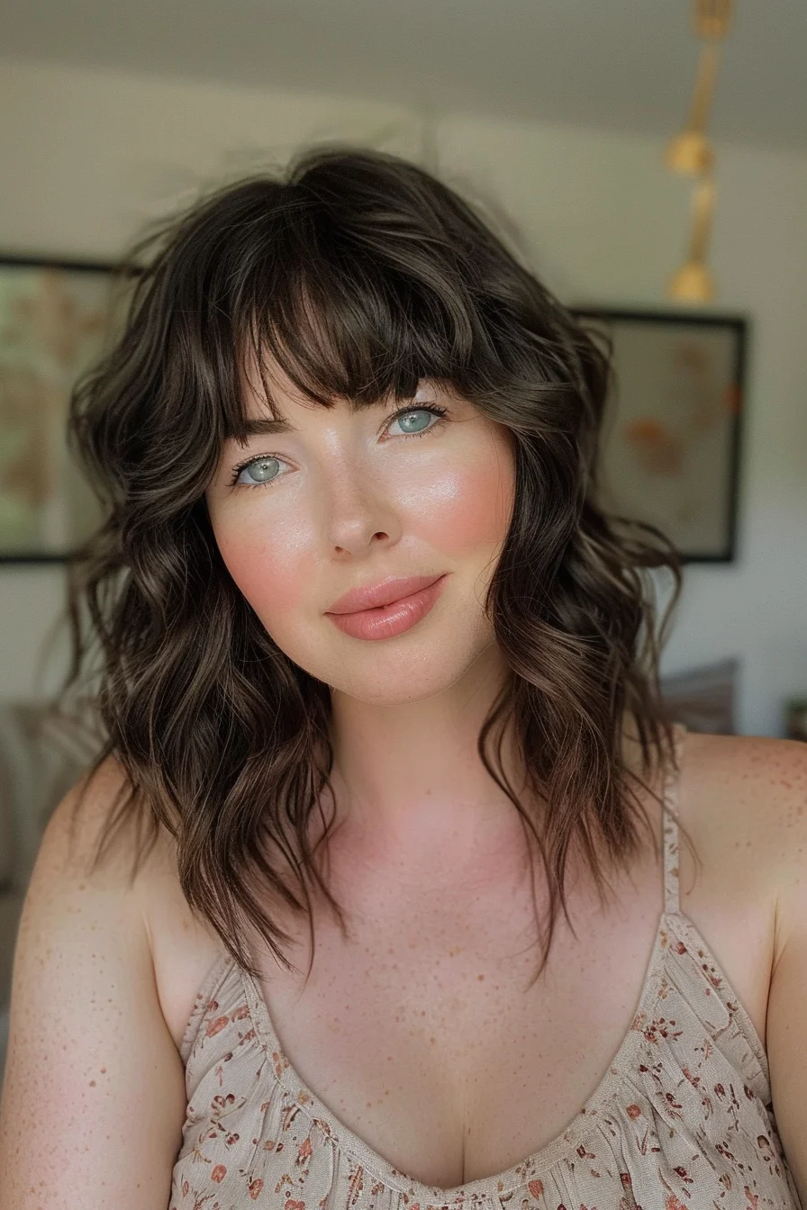 Beautiful espresso brown color showcases incredible richness and depth. Dark brunette shade has subtle cool undertones that appear almost black in certain angles, yet reveals softer brown hues when light hits naturally for gorgeous variation.