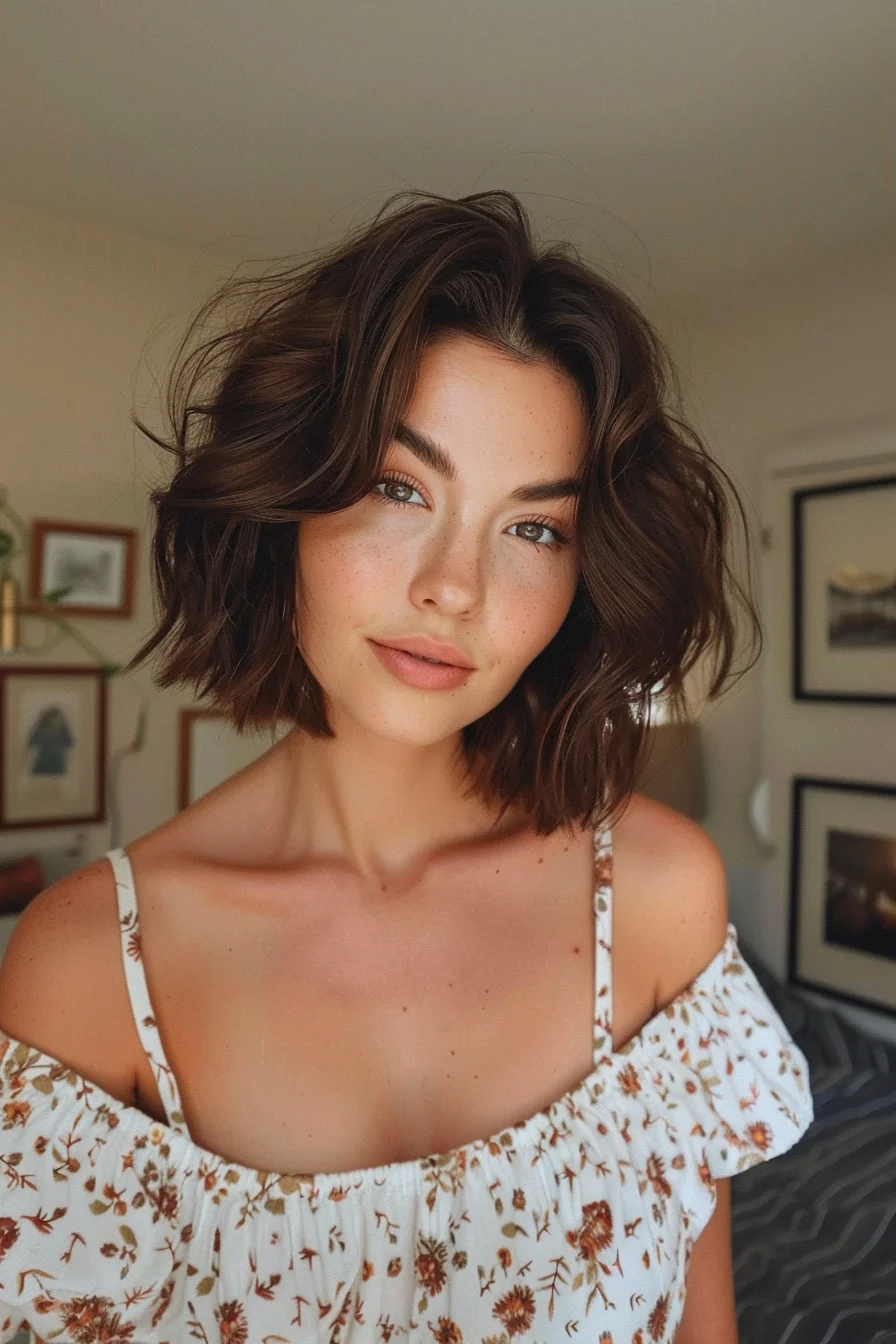 Deep espresso brown hair color showcases incredible richness and shine. Uniformly dark shade appears almost black in certain angles yet reveals subtle chocolate undertones, creating gorgeous depth without harsh contrast throughout.