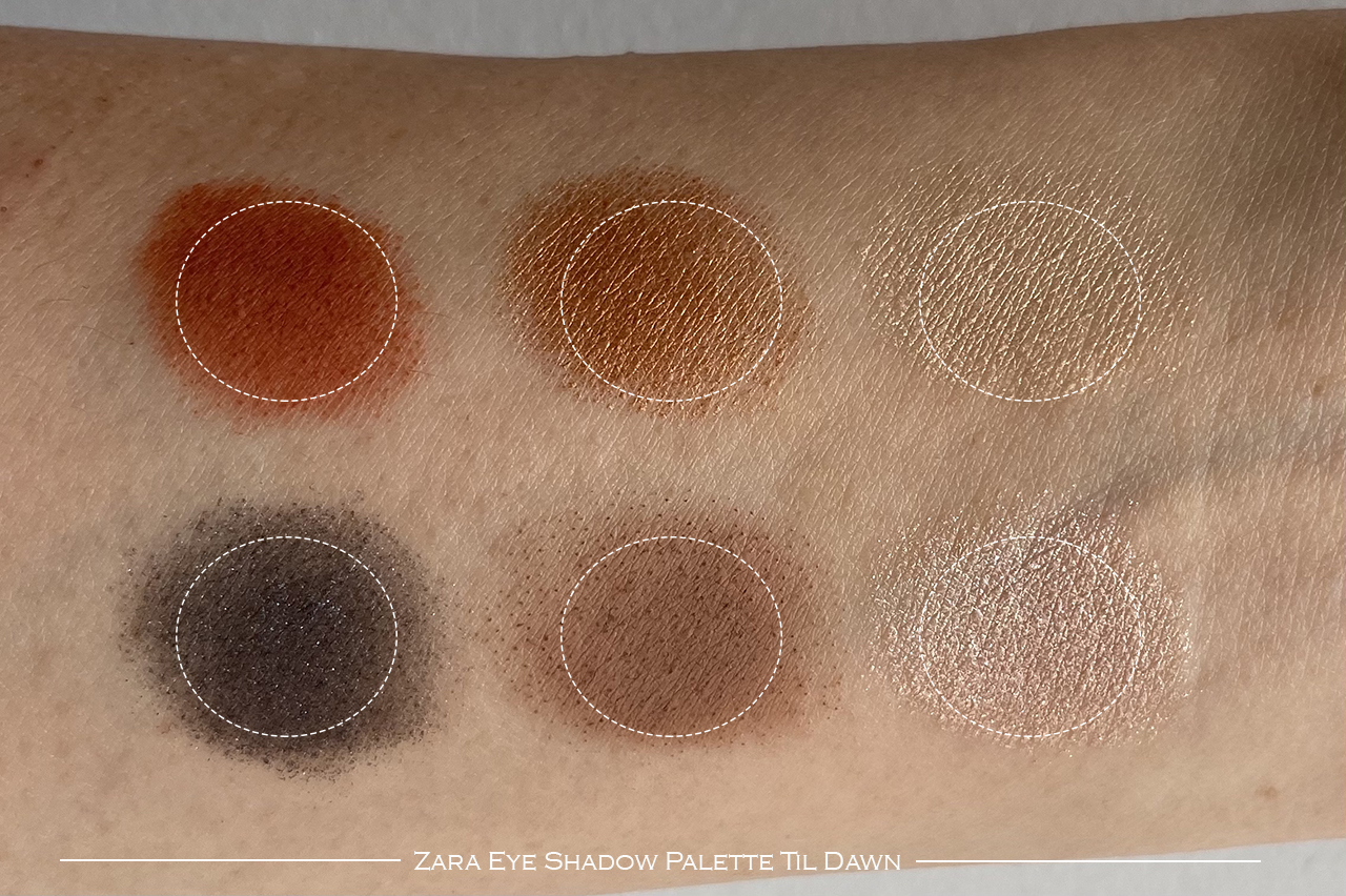 Zara Eye Shadow Palette Til Dawn swatches