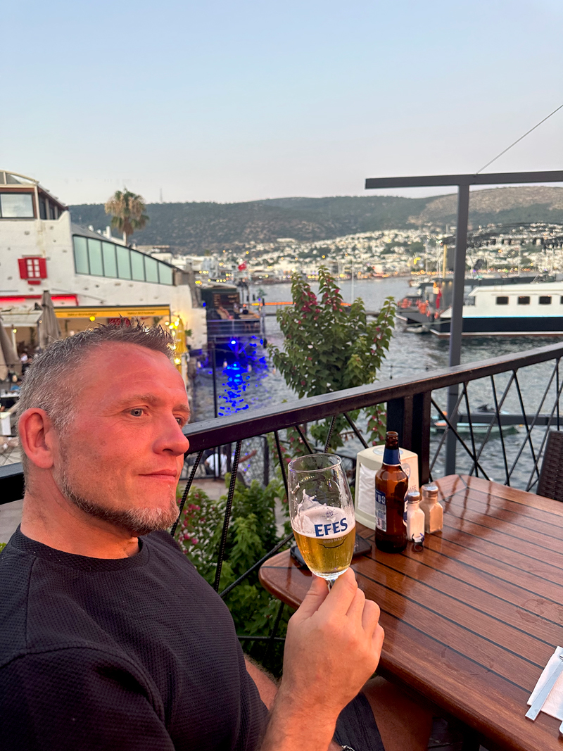 Bodrum-harbour-restaurant Mal Garnett