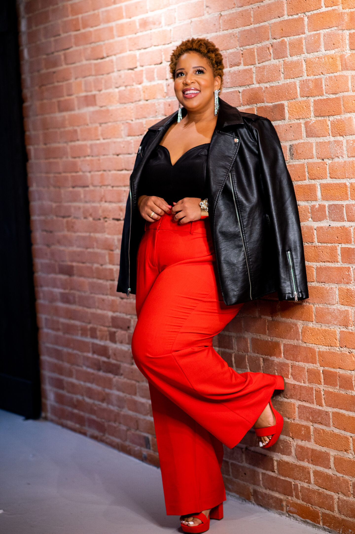 Chardline wearing plus size holiday style from lane bryant