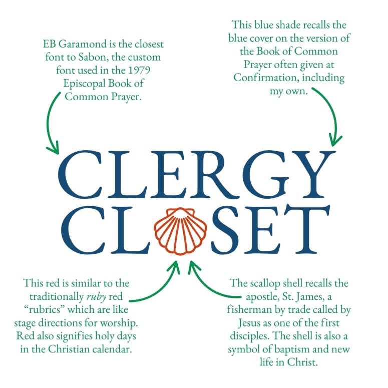 Notations on the Clergy Closet Logo - full text located under the image in the post