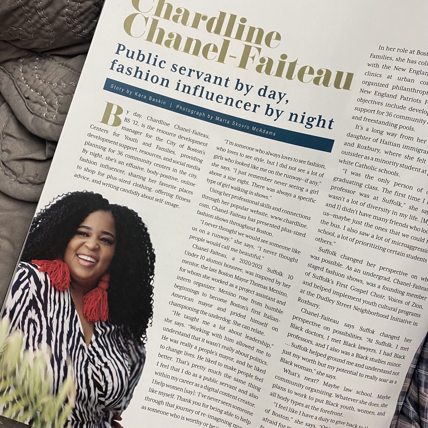 plus size fashion looks from Chardline chanel. Chardline is featured in Suffolk University's