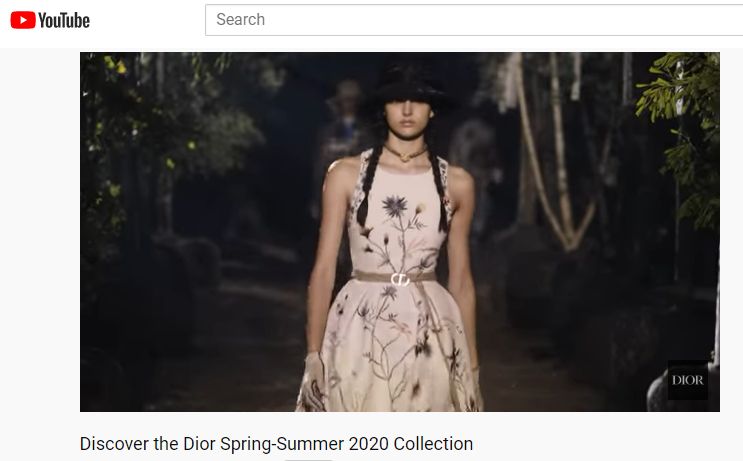 Dior YouTube Spring Summer 2020