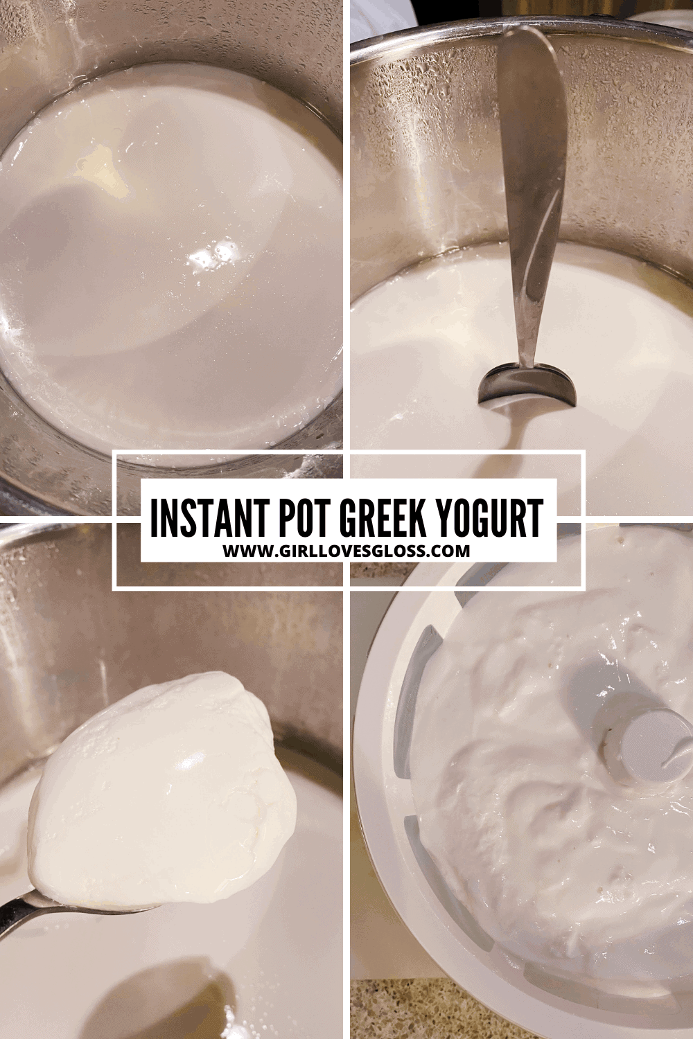 Instant Pot greek yogurt recipe lactose free no boil cold method