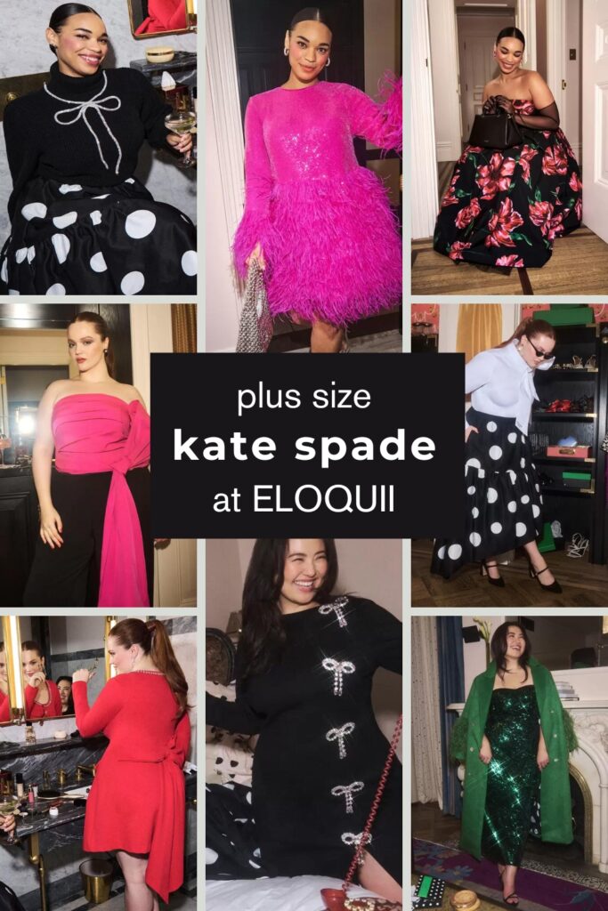 Plus size collection from designer Kate Spade at ELOQUII.
