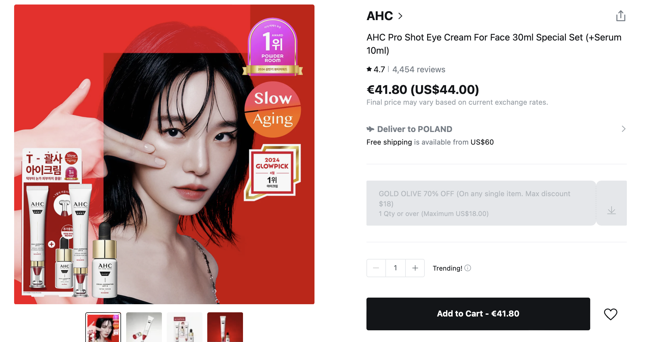 AHC Pro Shot Eye Cream For Face 30ml Special Set AHC Pro Shot Eye Cream For Face 30ml Special Set