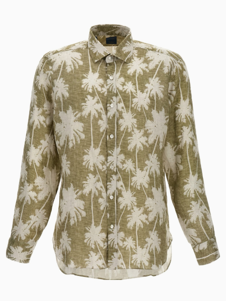 barba napoli patterned shirt on italist