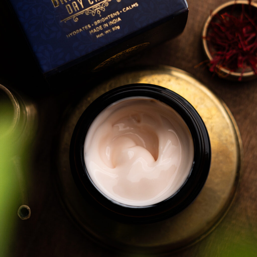 shesha ayurveda day cream, light weight daily cream, skin brightening cream