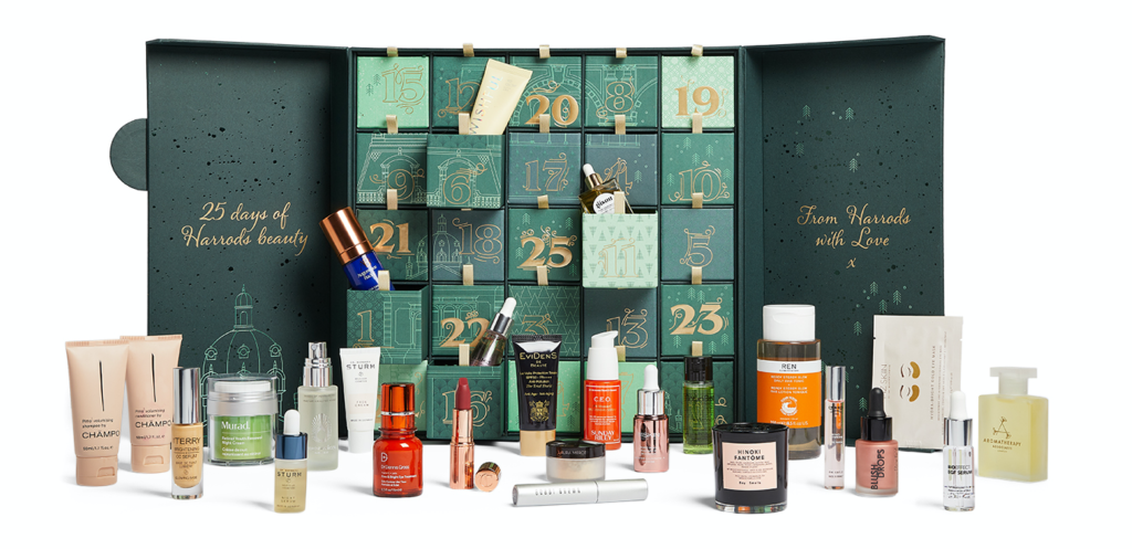 Harrods beauty advent calendar 2022 contents whats inside