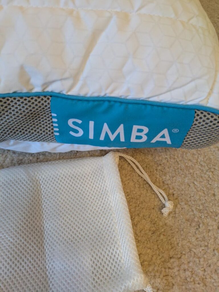 Mesh side panel on pillow