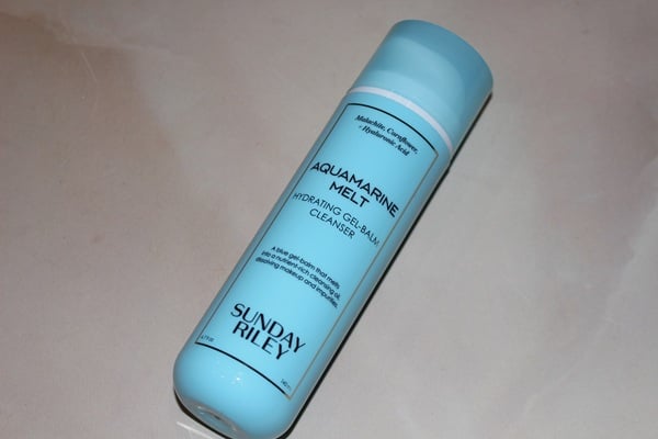 New Cleansers for 2025 - Sunday Riley Aquamarine Melt Hydrating Gel-Balm Cleanser 