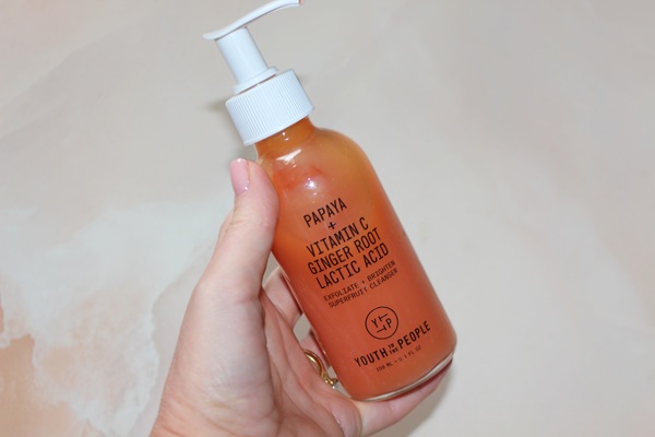 New Cleansers for 2025 - Youth To The People Papaya Vitamin C, Ginger Root Lactic Acid Superfruit Cleanser